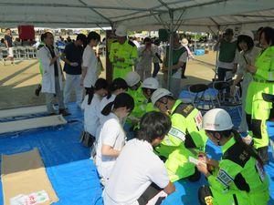 春日井市総合防災訓練の様子